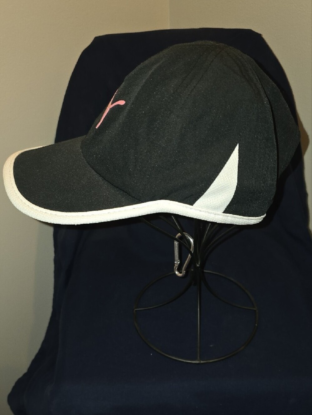 Puma Black Cap with White Logo Detailing - Picture 4 of 7